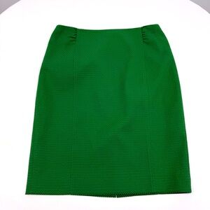 Classiques Entier Women’s Pencil‎ Skirt Size 10 Kelly Green Textured Career Wear